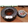 Image 1 : TWO UNIQUE GOODRICH/FIRESTONE RUBBER TIRE ASHTRAYS
