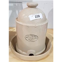 MEDALTA POTTERIES CHICKEN FEEDER