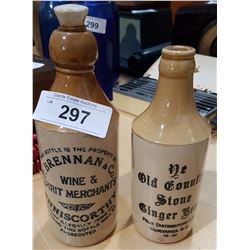 EARLY STONE GINGER BEER & WINE/SPIRIT BOTTLES