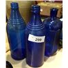 Image 1 : LOT 3 COBALT INK BOTTLES