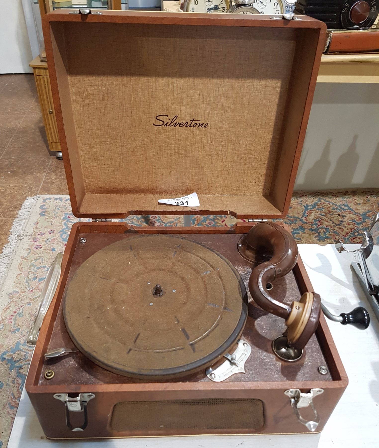 PORTABLE SILVERTONE RECORD PLAYER