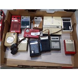 BOX LOT MISC TRANSISTOR RADIOS