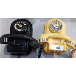 TWO BAKELITE ROTARY PHONES