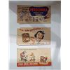 Image 1 : LOT OF 3 VINTAGE CARDBOARD ADVERTISEMENTS