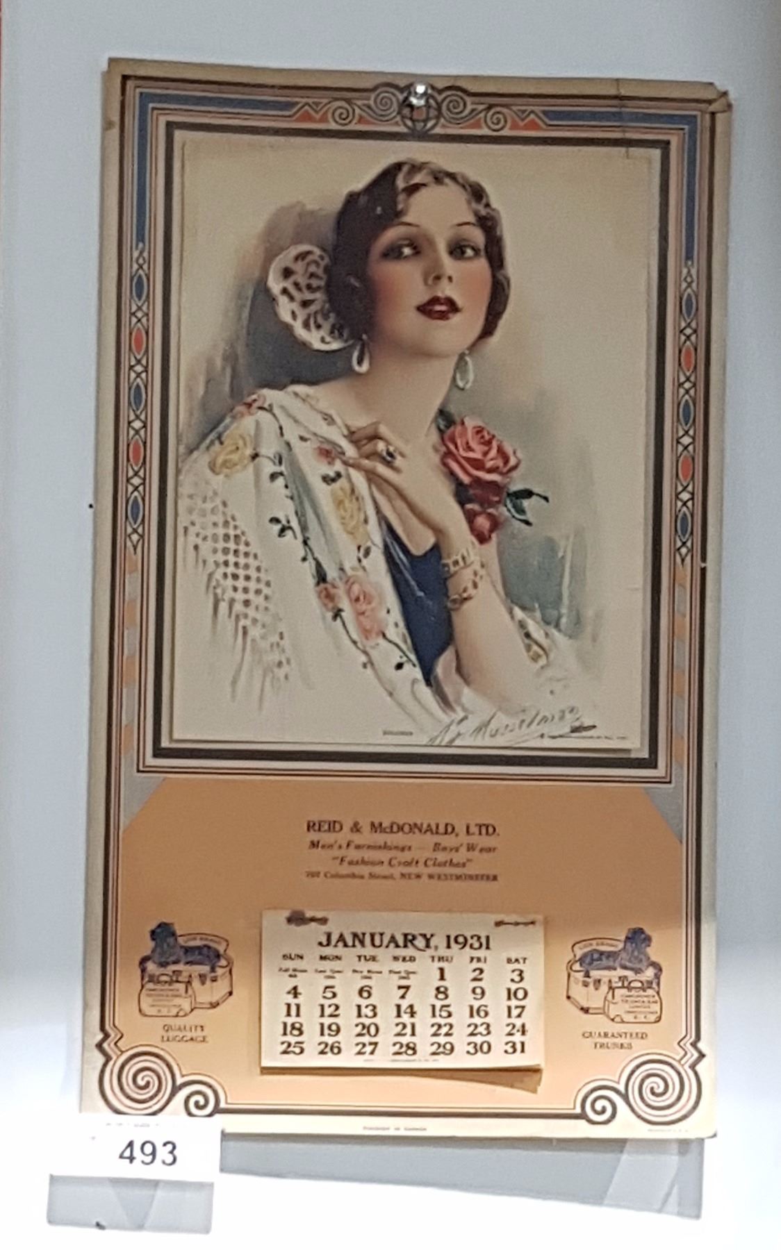 1931 ADVERTISING CALENDAR