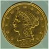 Image 3 : 1901 PCGS MS 65 $2.5 Gold Liberty Quarter Eagle