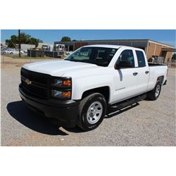 2015 CHEVROLET 1500 Pickup Truck, VIN/SN:1GCRCPEC9FZ209011 - ext. cab, V8 gas, A/T, AC, 78,163 odome