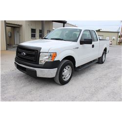 2014 FORD F150 Pickup Truck, VIN/SN:1FTEX1CM0EFC09622 - ext. cab, V6 gas, A/T, AC, 68,848 odometer r