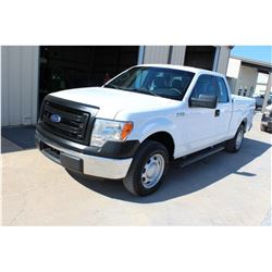 2014 FORD F150 Pickup Truck, VIN/SN:1FTEX1CM1EFC09628 - ext. cab, V6 gas, A/T, AC, bed cover, 87,466