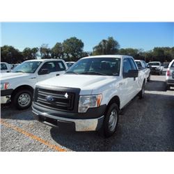 2013 FORD F150 Pickup Truck, VIN/SN:1FTEX1CMXDFC14129 - ext. cab, V6 gas, A/T, AC, 47,180 odometer r