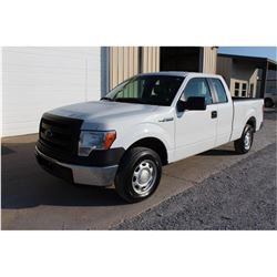 2013 FORD F150 Pickup Truck, VIN/SN:1FTEX1CM4DFA75292 - ext. cab, V6 gas, A/T, AC, 54,430 odometer r