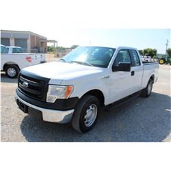 2013 FORD F150 Pickup Truck, VIN/SN:1FTEX1CM9DFB61407 - ext. cab, V6 gas, A/T, AC, 59,551 odometer r
