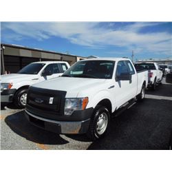 2013 FORD F150 Pickup Truck, VIN/SN:1FTEX1CM5DFC14104 - ext. cab, V6 gas, A/T, AC, 62,164 odometer r