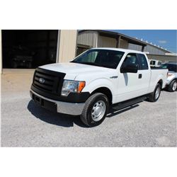 2012 FORD F150 Pickup Truck, VIN/SN:1FTEX1CM3CFB96491 - ext. cab, V6 gas, A/T, AC, 49,657 odometer r