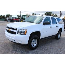 2012 CHEVROLET SUBURBAN SUV, VIN/SN:1GNWK5EG5CR311129 - 4x4, V8 gas, A/T, AC, 3rd row seating, 107,4