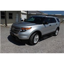 2015 FORD EXPLORER SUV, VIN/SN:1FM5K8B81FGC27288 - 4x4, V6 gas, A/T, AC, 3rd row seating, 123,691 od