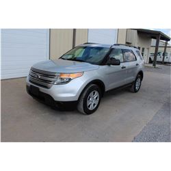 2014 FORD EXPLORER SUV, VIN/SN:1FM5K8B89EGB80090 - 4x4, V6 gas, A/T, AC, 3rd row seating, 105,875 od