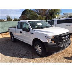 2016 FORD F150 Pickup Truck, VIN/SN:1FTFX1EF4GFC39535 - 4x4, -ext. cab, V8 gas, A/T, AC, 30,031 odom