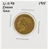 Image 1 : 1915 $5 Indian Head Half Eagle Gold Coin