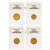 Image 1 : Set of (4) 1897-1904 Russian Roubles Gold Coins NGC Graded