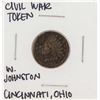 Image 1 : 1863 Civil War Token W. Johnston Cincinnati Ohio