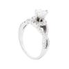 Image 3 : 14KT White Gold 0.94ctw Diamond Ring