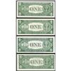 Image 2 : Lot of (4) 1935 & 1957 $1 Silver Certificate Notes