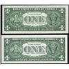 Image 2 : Lot of (2) 1957 $1 Silver Certificate STAR Notes