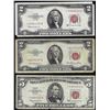 Image 1 : Lot of (2) 1953 $2 & 1963 $5 Legal Tender STAR Notes