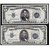 Image 1 : Lot of (2) 1934 $5 Silver Certificate Notes