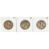 Image 1 : Lot of (3) 1921/D/S Walking Liberty Half Dollar Coins