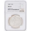 Image 1 : 1887 $1 Morgan Silver Dollar Coin NGC MS63