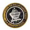 Image 2 : .999 Silver Stratosphere Las Vegas, NV $10 Casino Limited Edition Gaming Token