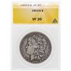 Image 1 : 1903-S $1 Morgan Silver Dollar Coin ANACS VF20