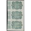 Image 2 : Uncut Sheet of (3) 1876 State of Louisiana Baby Bond Obsolete Notes