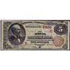 Image 1 : 1882 $5 Brown Back Athens Pennsylvania National Currency Note