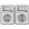 Image 1 : Set of 1983MO-1984MO Mexico 1 Onza Silver Libertad Coins NGC MS66