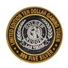 Image 1 : .999 Silver Golden Nugget Las Vegas $10 Casino Limited Edition Gaming Token