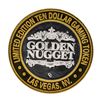 Image 2 : .999 Silver Golden Nugget Las Vegas $10 Casino Limited Edition Gaming Token