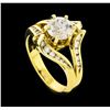 Image 4 : 18KT Yellow Gold 1.86ctw Diamond Ring