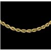 Image 2 : 14KT Yellow Gold Regular Rope Chain