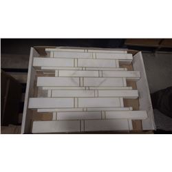 12" X 12" IMPERIAL WHITE MOSAIC POLISHED, 55 PCS