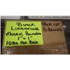 Image 2 : 12" X 12" BLACK LIMESTONE MOSAIC POLISHED 1" X 1", 50 PCS