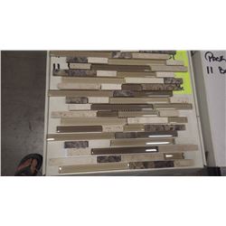 12" X 12" GLASS MOSAIC - EG - 351, 66 PCS