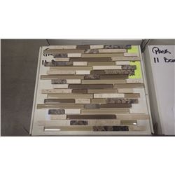 12" X 12" GLASS MOSAIC - EG - 351, 66 PCS