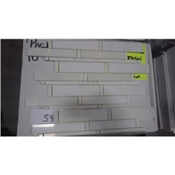 12" X 12" IMPERIAL WHITE MOSAIC POLISHED, 51 PCS