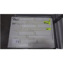 12" X 12" IMPERIAL WHITE MOSAIC POLISHED, 51 PCS