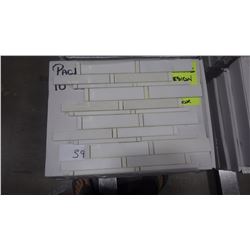 12" X 12" IMPERIAL WHITE MOSAIC POLISHED, 51 PCS