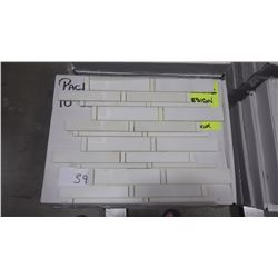 12" X 12" IMPERIAL WHITE MOSAIC POLISHED, 50PCS