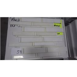 12" X 12" IMPERIAL WHITE MOSAIC POLISHED, 25 PCS